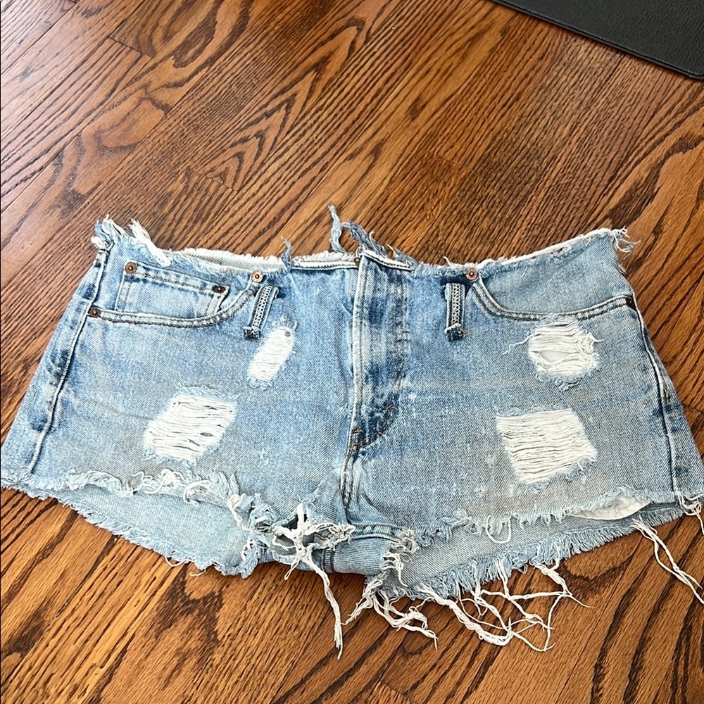 Karen Zambos Vintage Couture Levi Denim Short